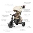 Tricycle Qplay Comfo Max Beige