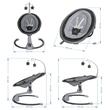 Coccolle  Freya baby swing  Anthracite