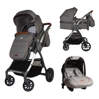Travel system 3in1 Coccolle Acero Grey