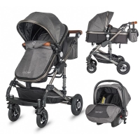 Convertible travel system 3in1 Coccolle Siyana Urban Grey