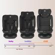 i-Size rotating car seat 40-150 cm Coccolle Velsa Jet black