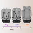 i-Size rotating car seat 40-150 cm Coccolle Velsa Neutral grey