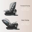 i-Size rotating car seat 40-150 cm Coccolle Velsa Neutral grey
