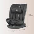 i-Size rotating car seat 40-150 cm Coccolle Velsa Jet black