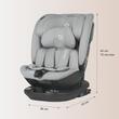 i-Size rotating car seat 40-150 cm Coccolle Velsa Neutral grey