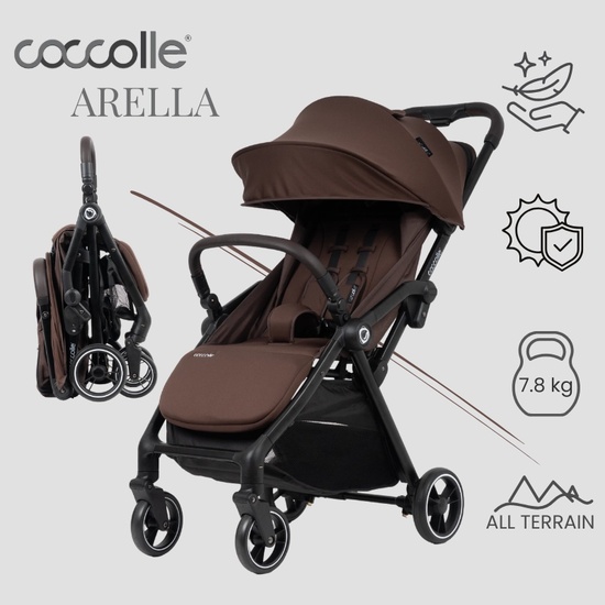 Autofold Spot stroller Coccolle Arella Coffee Brown
